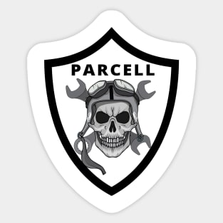 Parcell Pirate - Black Sticker